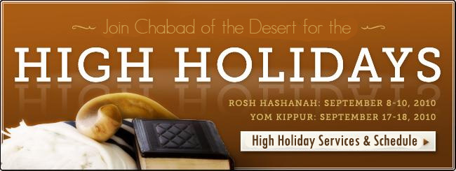 The High Holidays - Services & Schedule